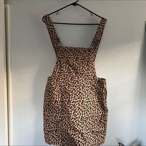 Forever 21 cheetah print overall skirt